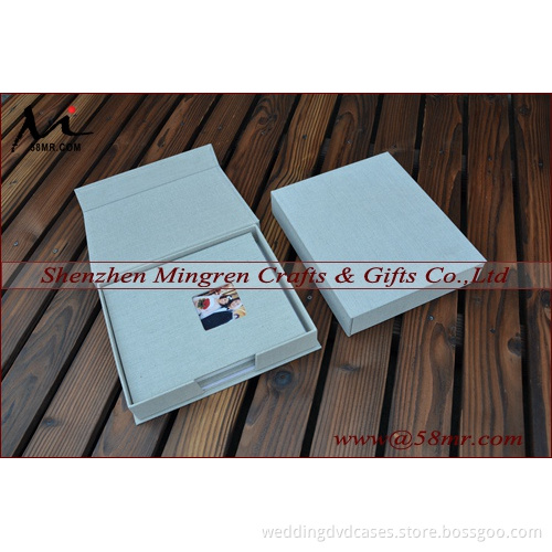 Fabric Linen Photo Album Book Packaging Box